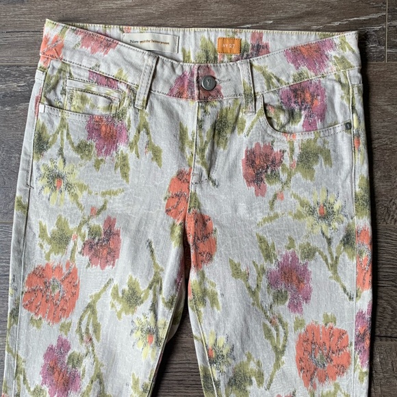 ANTHRO PILCRO Ikat Floral STET Skinny Jeans 27 - Picture 2 of 12